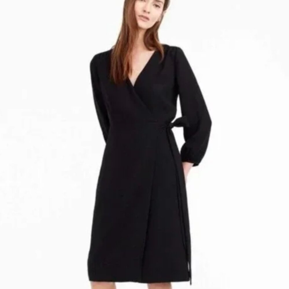 J.Crew | Wrap dress in 365 crepe Size 4